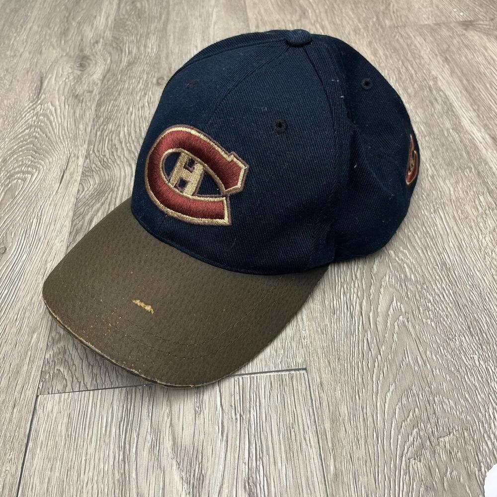 American Needle Montreal Canadiens navy cap vintage leather hat